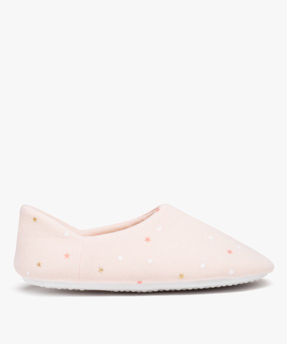 Chaussons femme souples en jersey à motifs vue1 - GEMO(HOMWR FEM) - GEMO