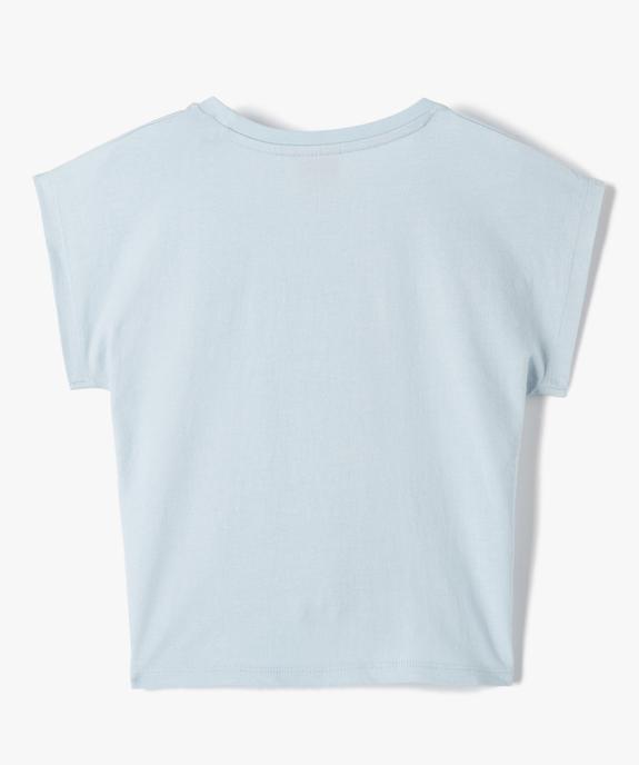 Tee-shirt fille à manches courtes à motif Ariel - Disney Princess vue4 - DISNEY PRINCESS - GEMO