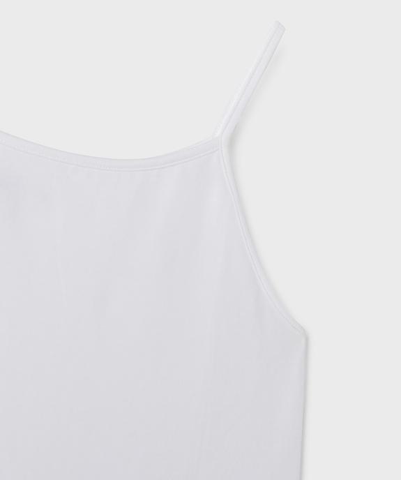 Débardeur à fines bretelles en coton stretch fille vue2 - GEMO 4G FILLE - GEMO