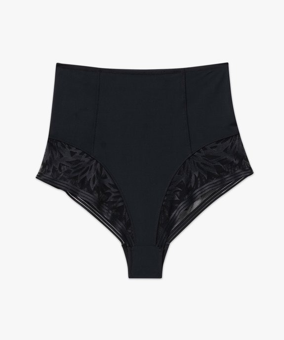 Culotte taille haute gainante en dentelle et microfibre femme vue7 - GEMO(HOMWR FEM) - GEMO