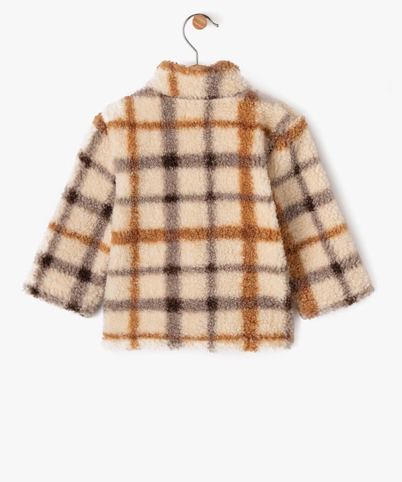 Blouson en maille sherpa avec doublure polaire bébé garçon vue4 - GEMO(BEBE DEBT) - GEMO
