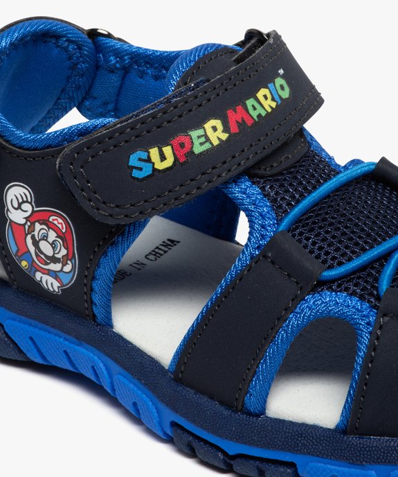 Sandales garçon à talon et bout fermés avec lacets sportswear - Super Mario vue6 - MARIO - GEMO