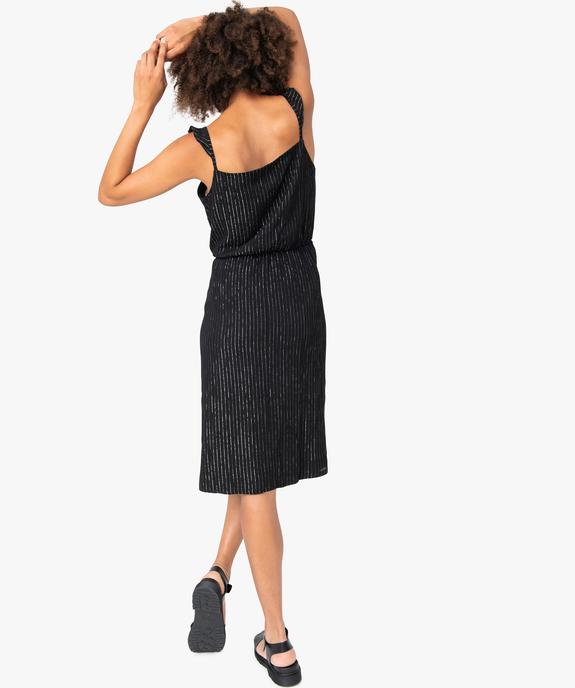 Robe femme à bretelles et rayures brillantes vue3 - GEMO(FEMME PAP) - GEMO