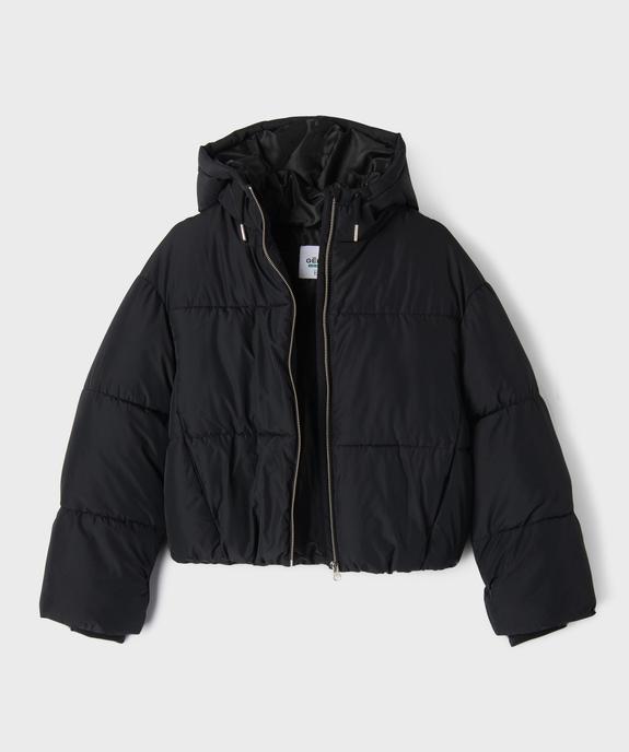 Parka courte et large à capuche fille vue5 - GEMO 4G FILLE - GEMO
