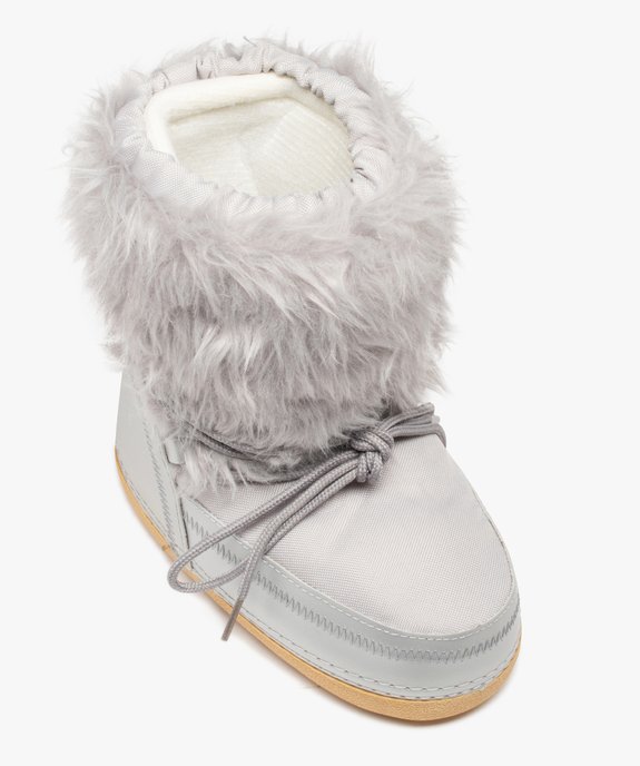 Bottes de neige fille dessus fourrure imitation vue5 - GEMO (EQUIPT) - GEMO