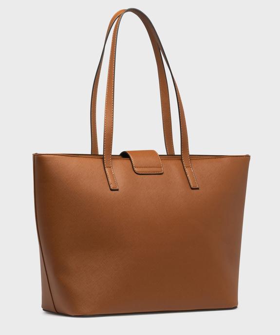 Sac cabas rigide en matière texturée femme vue2 - GEMO (ACCESS) - GEMO