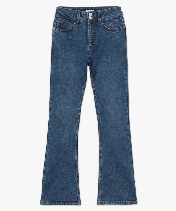Jean femme coupe Bootcut taille haute vue4 - GEMO 4G FEMME - GEMO