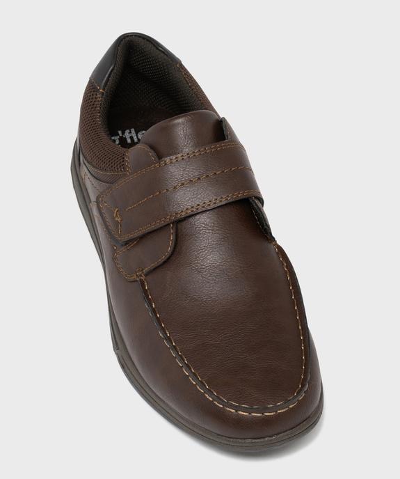 Chaussures confort esprit bateau à scratch homme - G'Flex vue11 - G'FLEX - GEMO