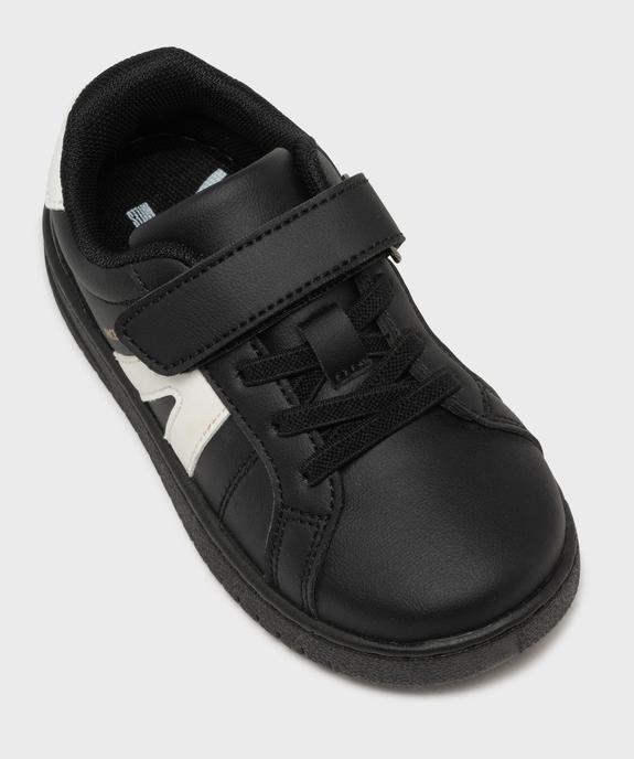 Baskets à scratch avec empiècements contrastants garçon - 5 Miles vue5 - 5 MILES - GEMO