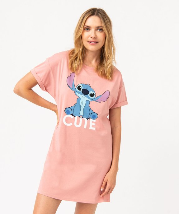 Chemise de nuit à manches courtes motif Stitch femme - Disney vue5 - LILO & STITCH - GEMO