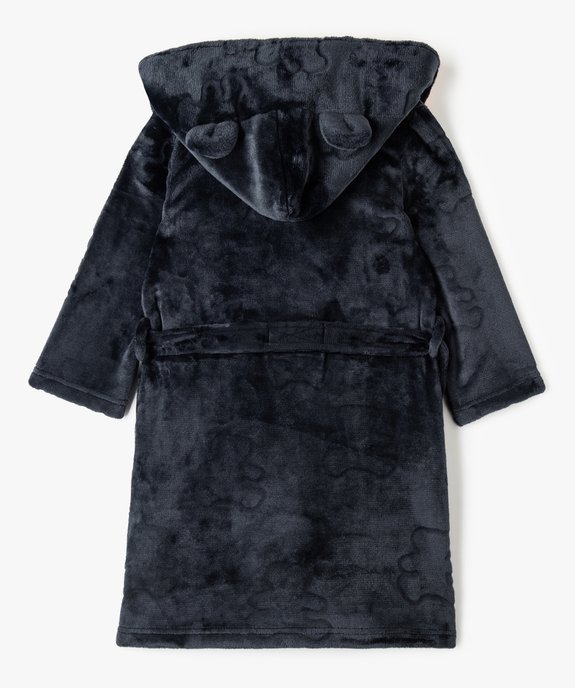 Robe de chambre enfant avec capuche chaude - LuluCastagnette vue3 - LULUCASTAGNETTE - GEMO
