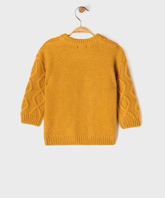 Pull à torsades bébé garçon - LuluCastagnette vue4 - LULUCASTAGNETTE - GEMO