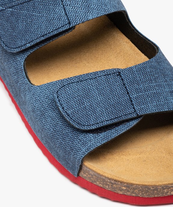 Sandales garçon en toile denim avec brides à scratch vue6 - GEMO (ENFANT) - GEMO
