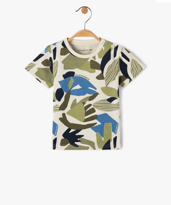 Tee-shirt bébé garçon à manches courtes et motif all over - LuluCastagnette vue1 - LULUCASTAGNETTE - GEMO