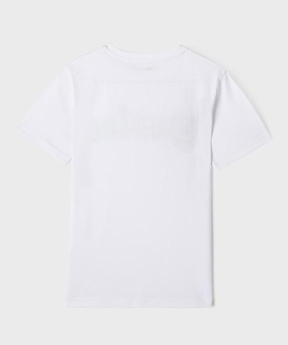 Tee-shirt manches courtes inscription garçon vue3 - GEMO (JUNIOR) - GEMO