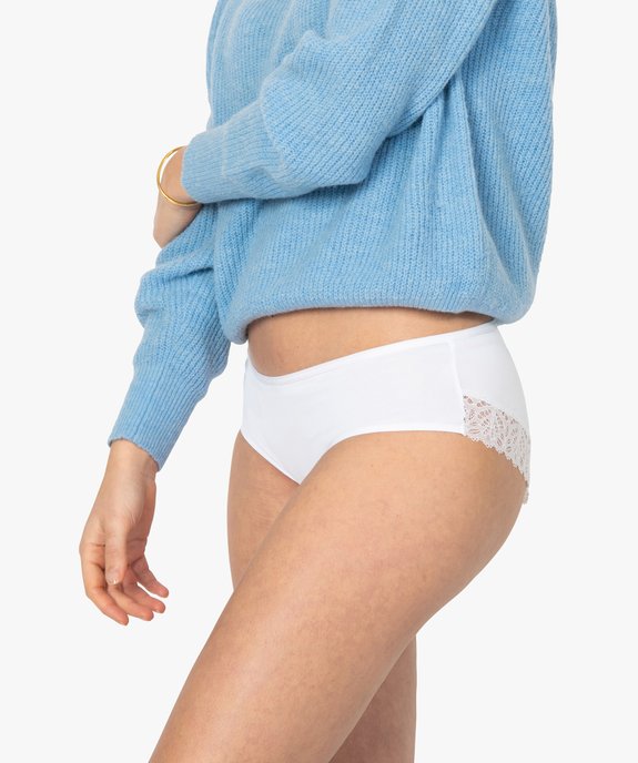 Shorty femme en microfibre et dentelle (lot de 2) vue1 - GEMO(HOMWR FEM) - GEMO