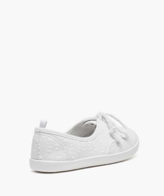 Ballerines en toile avec lacets cordelette femme - Valentina Baldano vue4 - VALENTINA BALDA - GEMO