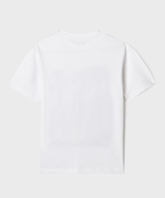 Tee-shirt manches courtes avec motif garçon vue3 - GEMO (JUNIOR) - GEMO