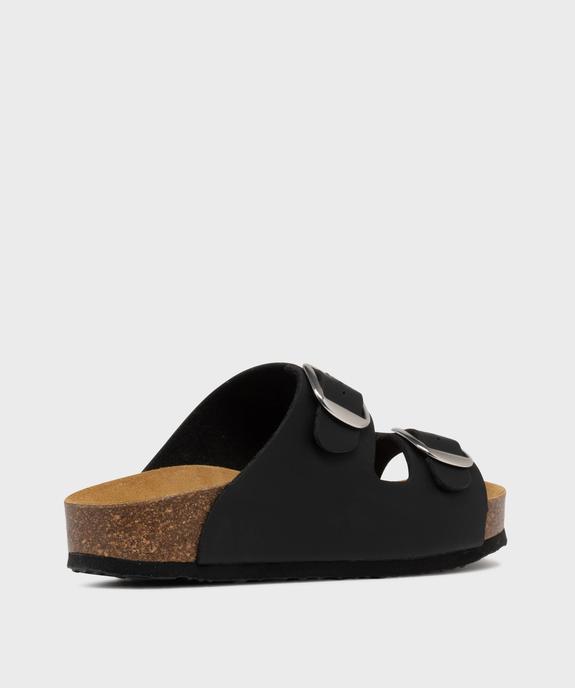 Mules à semelle épaisse et double bride à boucles femme vue4 - VALENTINA BALDA - GEMO