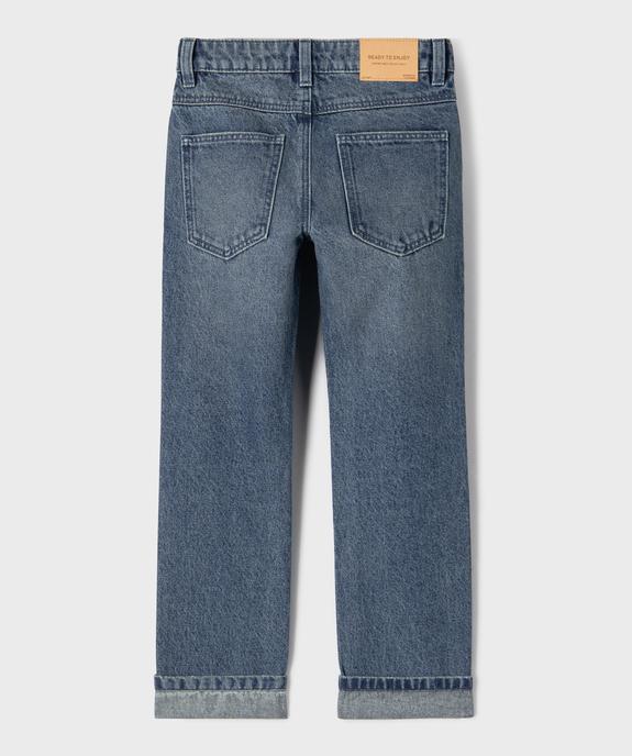 Jean Regular avec taille ajustable garçon vue3 - GEMO 4G GARCON - GEMO
