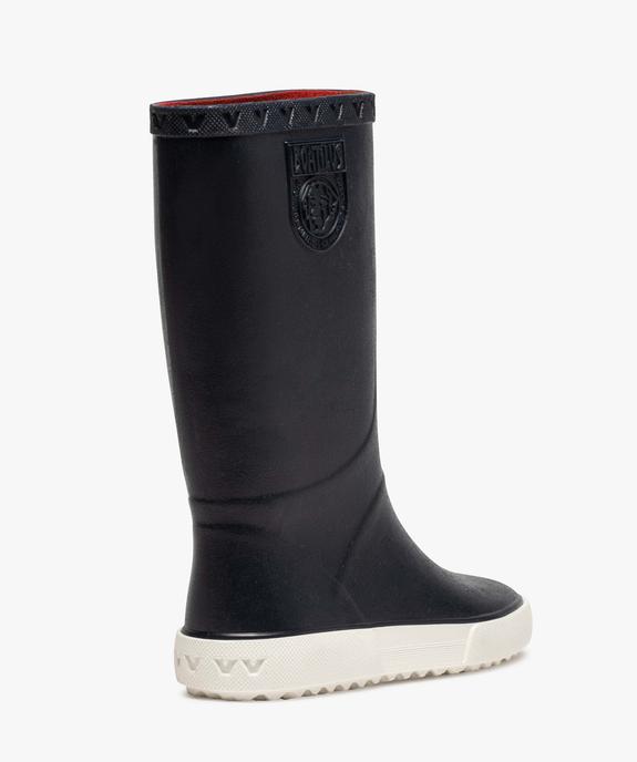 Bottes de pluie garçon unies semelle contrastée – Boatilus vue4 - BOATILUS - GEMO