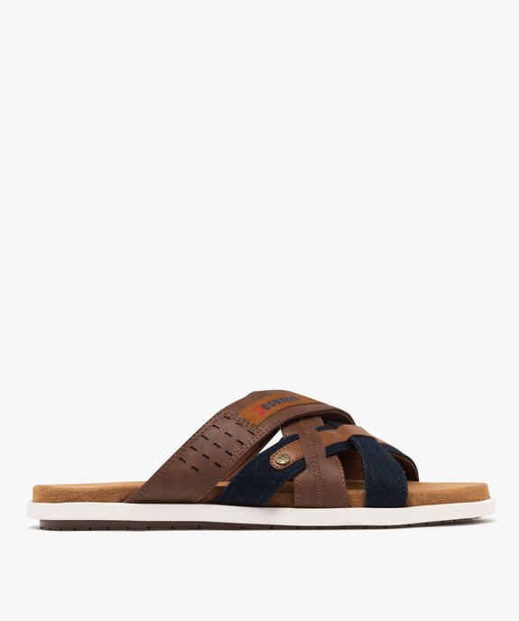 Mules à brides croisées et semelle sport homme - Redskins vue2 - REDSKINS - GEMO