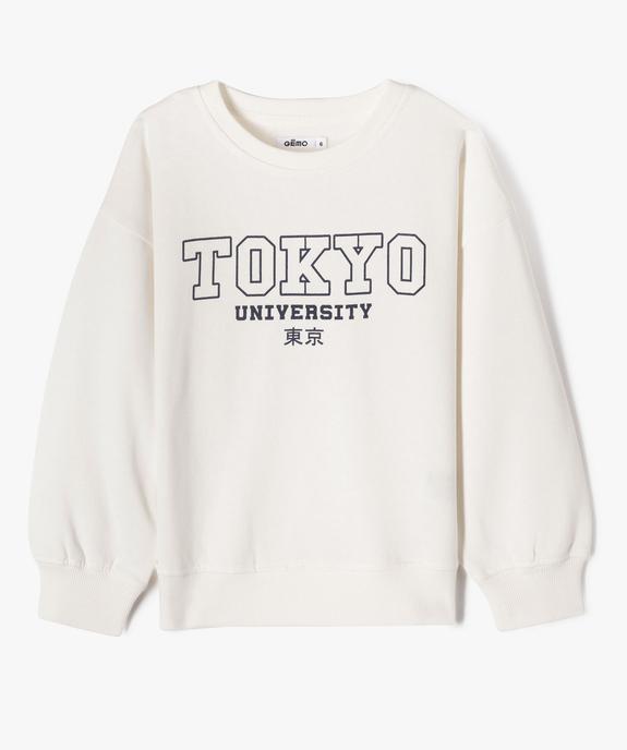 Sweat en molleton douillet imprimé garçon vue3 - GEMO (ENFANT) - GEMO