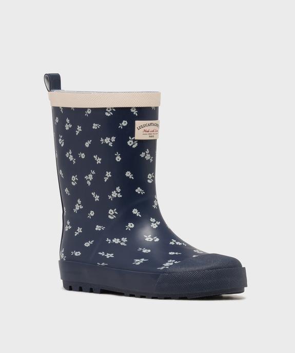 Bottes de pluie fleurie fille - LuluCastagnette vue2 - LULUCASTAGNETTE - GEMO