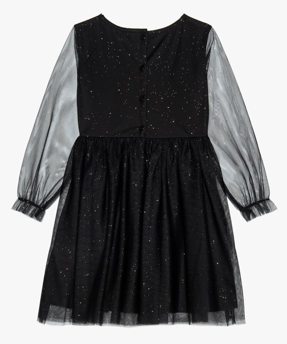 Robe de fête fille en tulle avec paillettes vue3 - GEMO (ENFANT) - GEMO