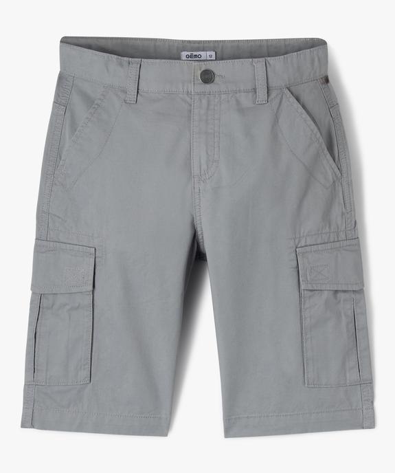 Bermuda coupe Cargo Regular garçon vue1 - GEMO 4G GARCON - GEMO