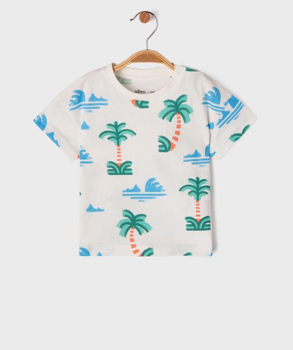 Tee-shirt manches courtes imprimé bébé garçon vue1 - GEMO 4G BEBE - GEMO