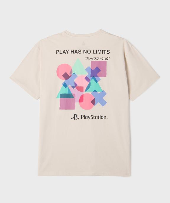 Tee-shirt manches courtes imprimé coupe oversize garçon - PlayStation vue3 - PLAYSTATION - GEMO