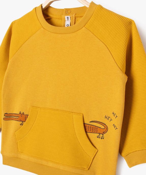 Ensemble 2 pièces sweat et pantalon bébé garçon vue2 - GEMO(BEBE DEBT) - GEMO