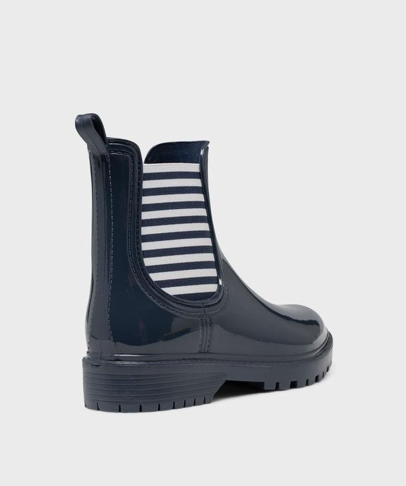 Boots de pluie avec élastiques léopard femme - Follow Me vue4 - FOLLOW ME - GEMO