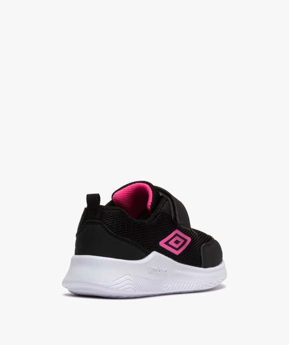 Baskets fille style running bicolores à lacets et scratch - Umbro vue4 - UMBRO - GEMO