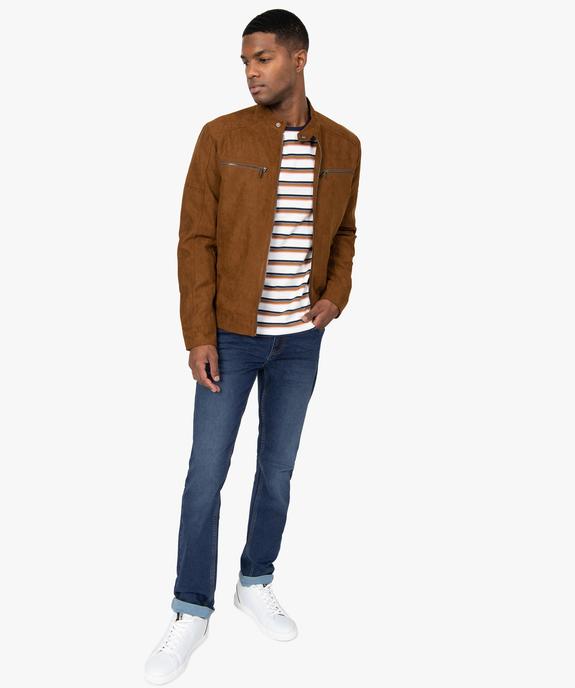 Jean homme coupe slim vue5 - GEMO (HOMME) - GEMO