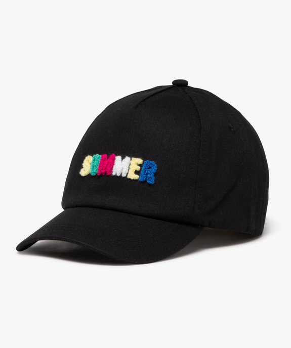 Casquette avec inscription brodée multicolore fille vue1 - GEMO 4G FILLE - GEMO