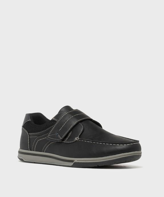 Chaussures confort esprit bateau à scratch homme - G'Flex vue8 - G'FLEX - GEMO