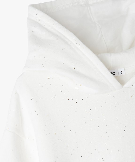 Sweat fille à capuche avec paillettes vue2 - GEMO (ENFANT) - GEMO