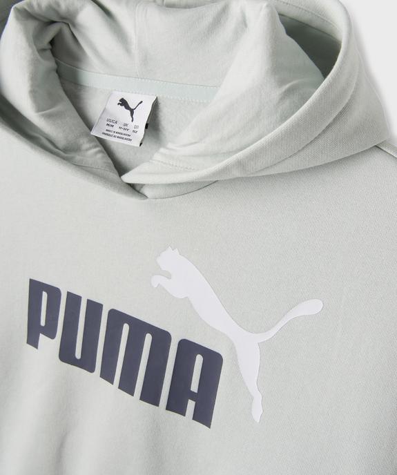 Sweat à capuche coupe courte avec logo poitrine fille - Puma vue2 - PUMA - GEMO