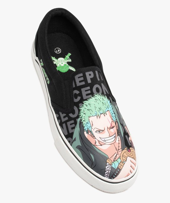 Baskets homme slippers en toile imprimée - One Piece vue5 - ONE PIECE - GEMO