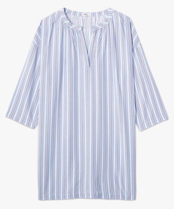 Chemise de nuit femme à manches 3/4 vue4 - GEMO(HOMWR FEM) - GEMO