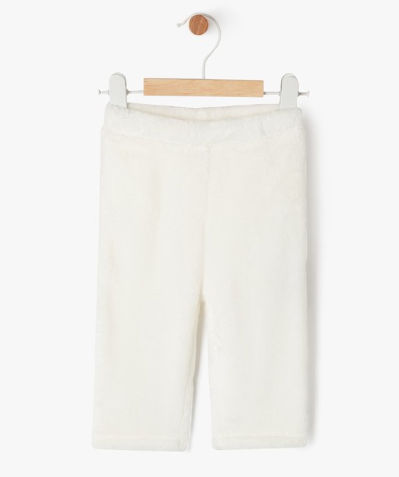 Pantalon en maille peluche à taille élastiquée bébé vue1 - GEMO(BB COUCHE) - GEMO