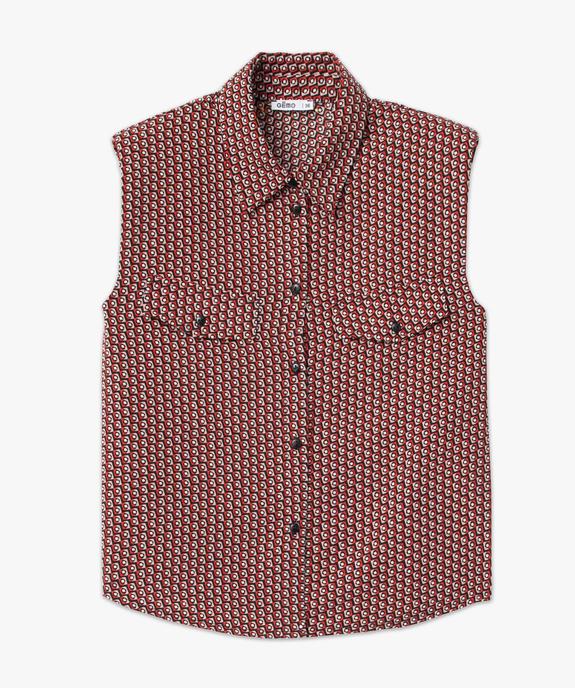 Blouse femme sans manches avec épaulettes vue4 - GEMO(FEMME PAP) - GEMO