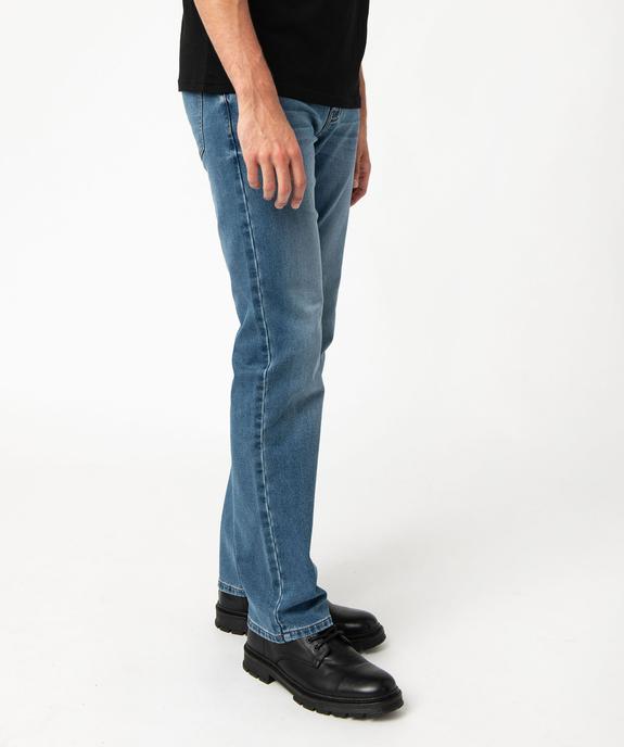 Jean coupe Straight délavé homme vue1 - GEMO 4G HOMME - GEMO