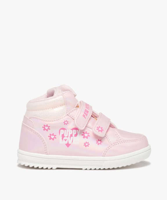 Baskets fille mid-cut irisées à scratch – Pat’ Patrouille vue1 - PAT PATROUILLE - GEMO