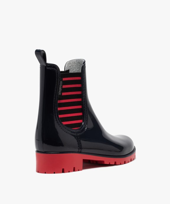 Bottes de pluie femme mi-hautes fantaisie - Boatilus  vue4 - BOATILUS - GEMO