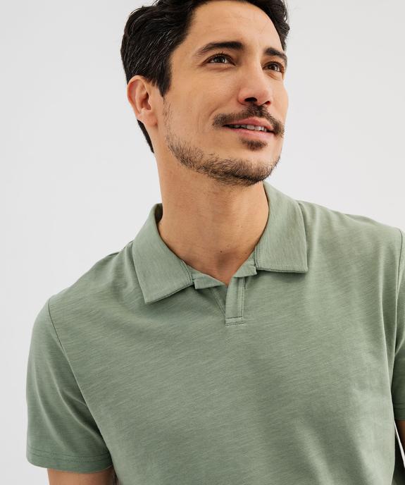 Polo manches courtes à col fantaisie homme vue4 - GEMO 4G HOMME - GEMO
