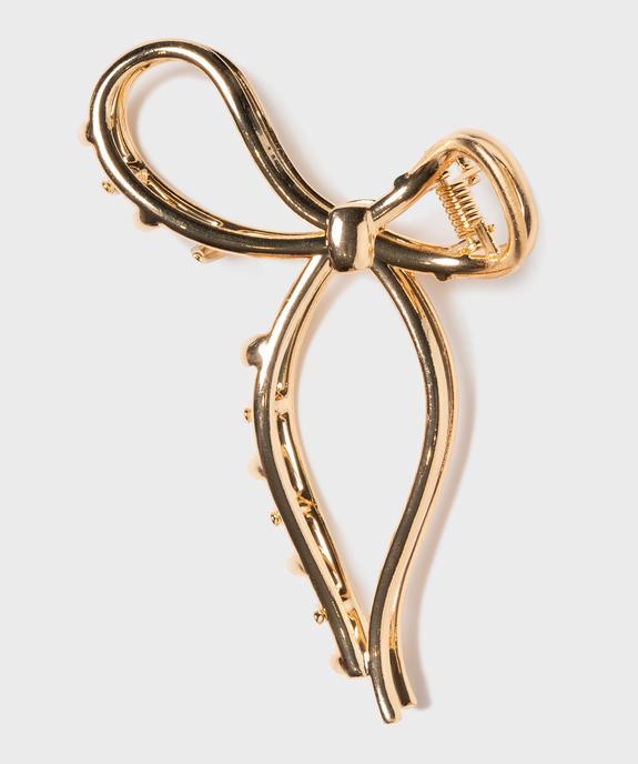 Pince crabe pour les cheveux en métal en forme de noeud vue1 - GEMO (ACCESS) - GEMO