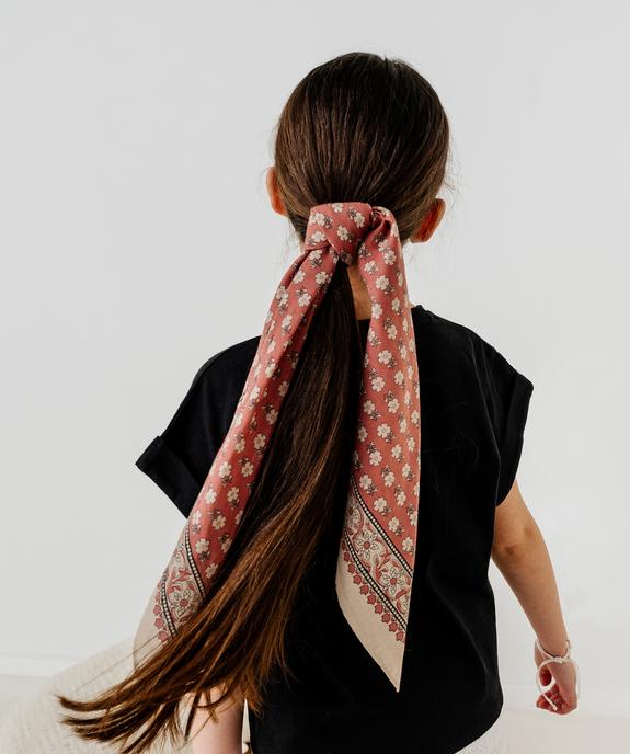 Foulard en coton à motifs fleuris fille vue1 - GEMO (ACCESS) - GEMO